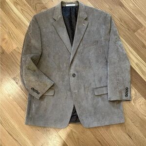 Vintage CHAPS Ralph Lauren Beige Mens Size 46R Soft Corduroy Suit Blazer Jacket